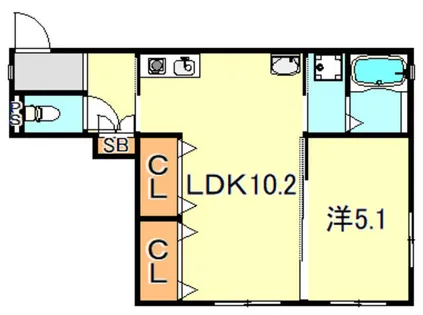 ルデア【1階】の間取り
