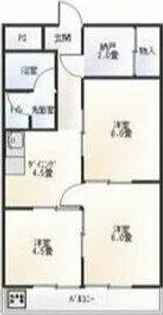 シティハイツ佐野【203号室】の間取り