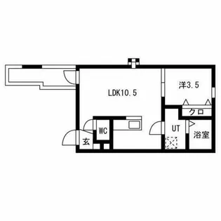 agri foglio【202号室】の間取り