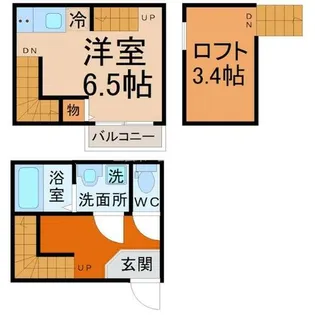 パークサイド北斗【2階】の間取り