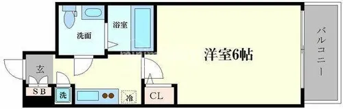 アドバンス西梅田ラシュレ【12階】の間取り