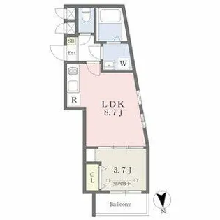 Cherim並木【3階】の間取り