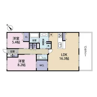 レジェ南草津(0004749)【11階】の間取り