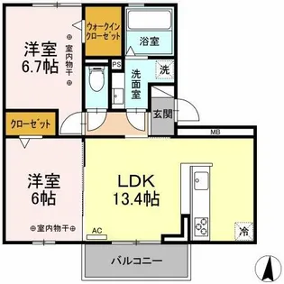 プログレス【2階】の間取り