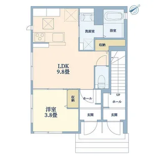 VILLA ALPS【1階】の間取り