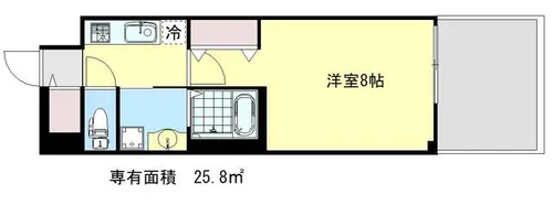 ベラジオ雅び京都洛北ガーデン【1階】の間取り