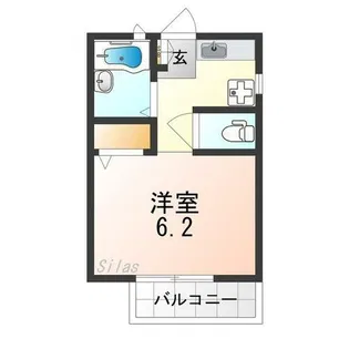 サンライフ常磐【1階】の間取り
