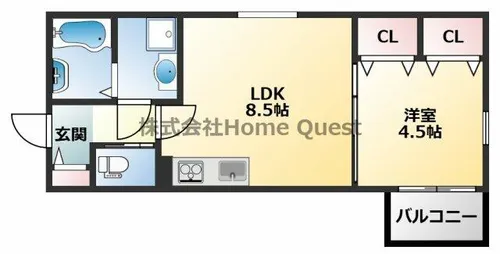 コラッジオ衣摺【2階】の間取り
