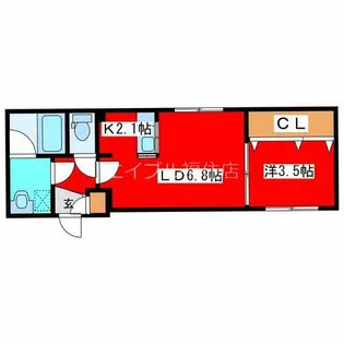 グランヴェール月寒中央【3階】の間取り