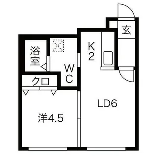 ブランノワールNord【2階】の間取り