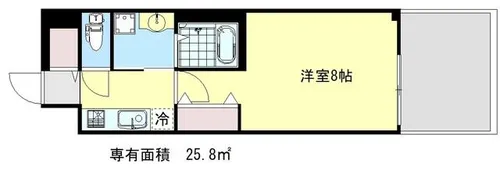 ベラジオ雅び京都洛北ガーデン【1階】の間取り