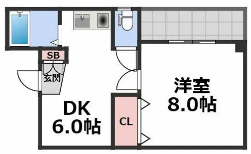 スカイハイツITO【2階】の間取り