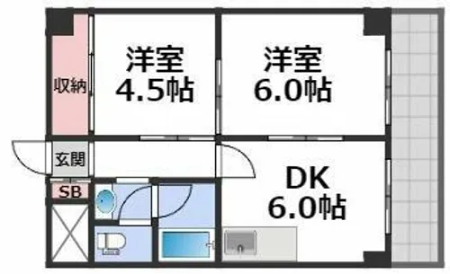 メゾンクロワール【3階】の間取り
