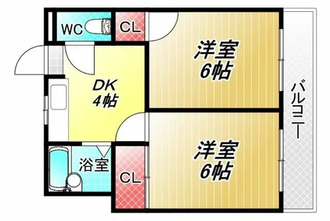 エスパス南巽【7階】の間取り