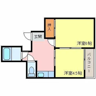 メゾン新高【2階】の間取り