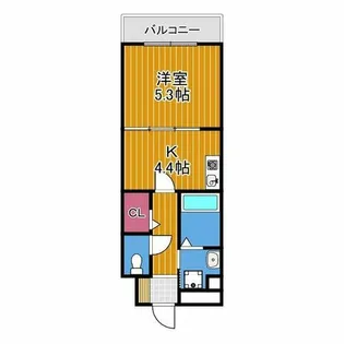 アベニュー岡【3階】の間取り