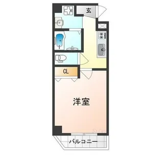 フィオーラマンション天王寺【5階】の間取り