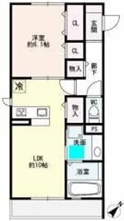セジュール福田【306号室】の間取り