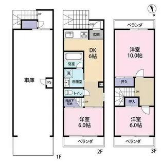 京都府京都市山科区御陵久保町【一戸建】の間取り