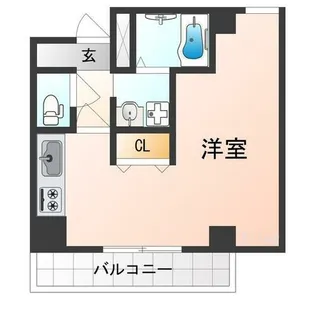 フィオーラマンション天王寺【7階】の間取り