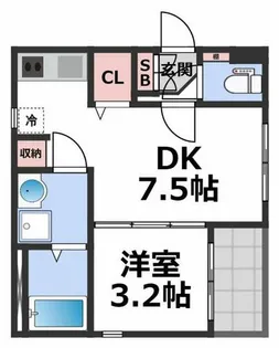 レルべ小路東【2階】の間取り