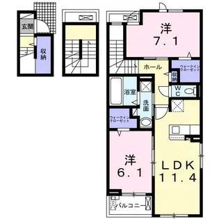 瑠璃玻璃ハウス【3階】の間取り