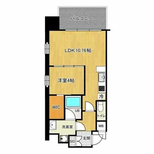 プレジオ松屋町【4階】の間取り