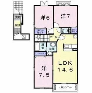 ala・ange【2階】の間取り