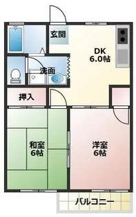 高師パークハイツB棟【201号室】の間取り