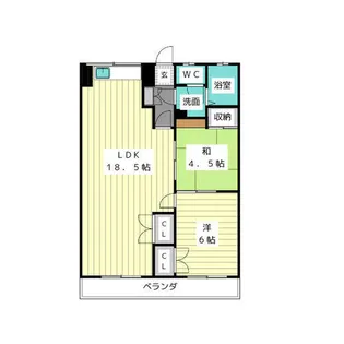 プリミエール平和ヶ丘【4階】の間取り