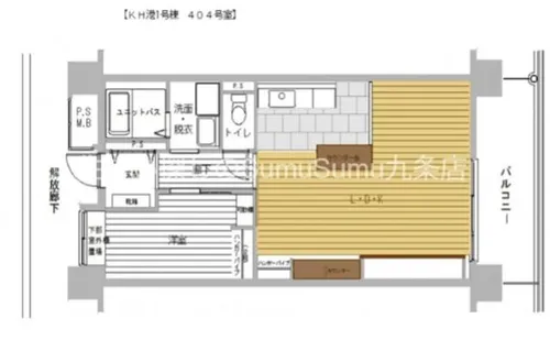 コーシャハイツ港【4階】の間取り
