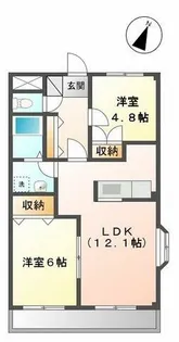 レインボーハウス【201号室】の間取り