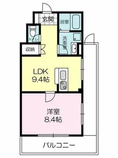 コンフォート武庫川【105号室】の間取り
