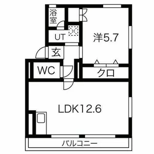 ブラウンハイツ【3階】の間取り