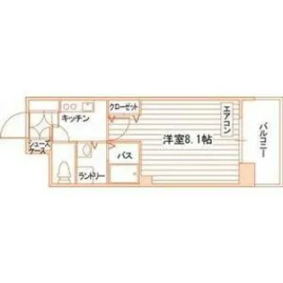 HAPPY FUN 八事石坂【6階】の間取り