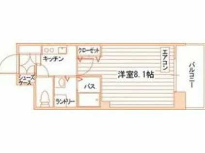 HAPPY FUN 八事石坂【1階】の間取り