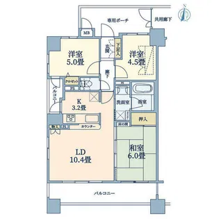 エスリード京橋Ⅱ番館【8階】の間取り