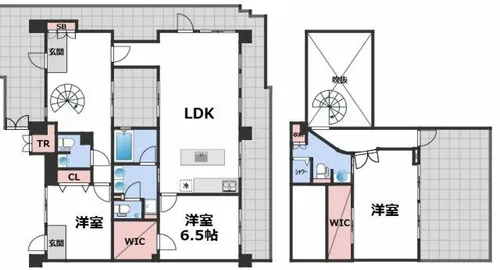 ロイヤルパークス桃坂【14階】の間取り