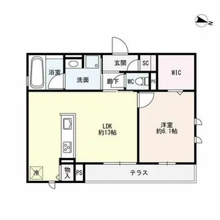 Sieben Yotsuya【1階】の間取り