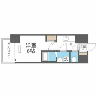 エスリード難波AGREA【4階】の間取り