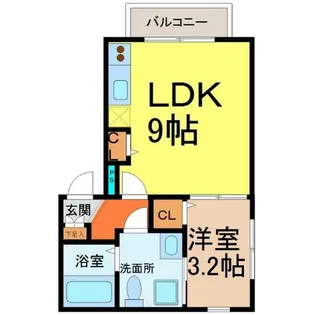 アリビオ【3階】の間取り