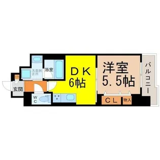 愛知県名古屋市中区大須2丁目【マンション】の間取り