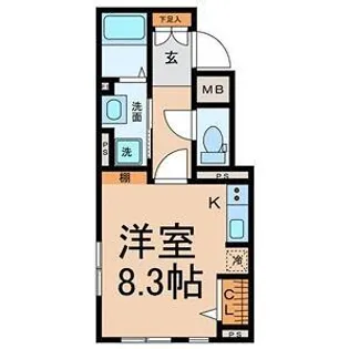 愛知県名古屋市熱田区三番町【マンション】の間取り