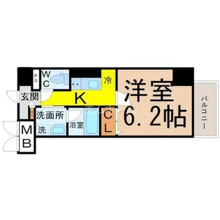愛知県名古屋市北区城見通1丁目【マンション】の間取り