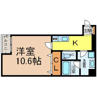 愛知県名古屋市中区新栄3丁目【マンション】の間取り