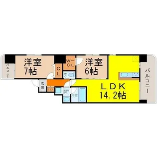 さくらHills富士見(さくらヒルズ富士見)【2階】の間取り