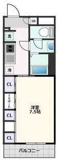 リブリ岸辺OSAKA【1階】の間取り