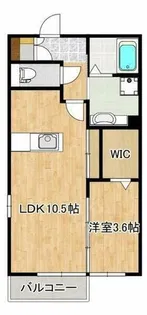 タイニーキャッスル【2階】の間取り