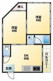 I-court平野元町【2階】の間取り