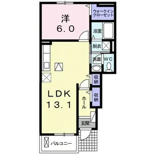 サピーハーモニー富士見Ⅱ【1階】の間取り